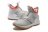 Кроссовки Nikе Lebron Zoom Soldier 12 (XII) "Grey/ Red/ Gold" (40-46), фото 2