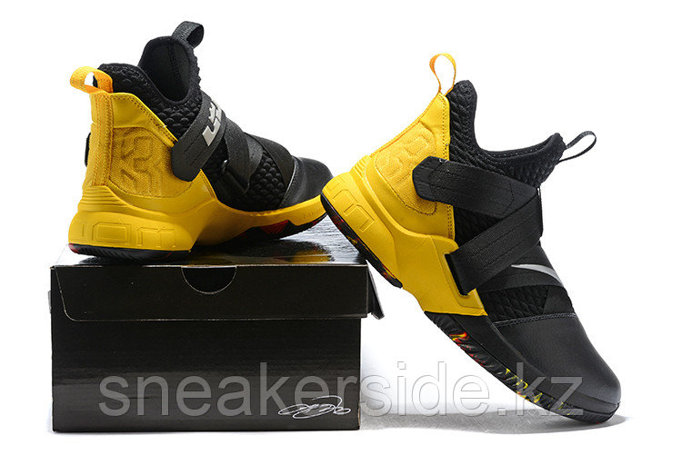 Кроссовки Nikе Lebron Zoom Soldier 12 (XII) "Yellow/ Black" (40-46) - фото 6 - id-p56549632