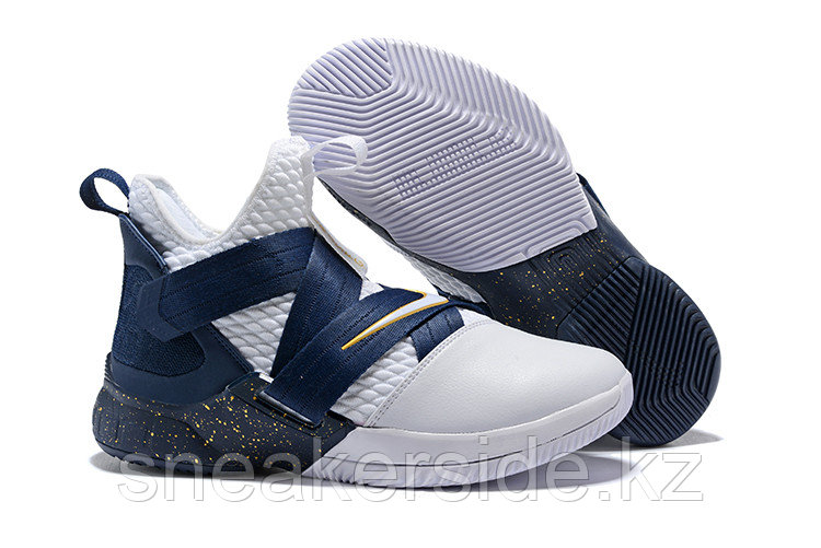 Кроссовки Nikе Lebron Zoom Soldier 12 (XII) "Navy Blue/ White" (40-46) - фото 1 - id-p56549656