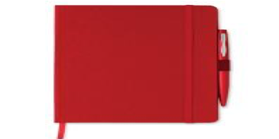 Блокнот A5 с Обложкой из Картона, Красный