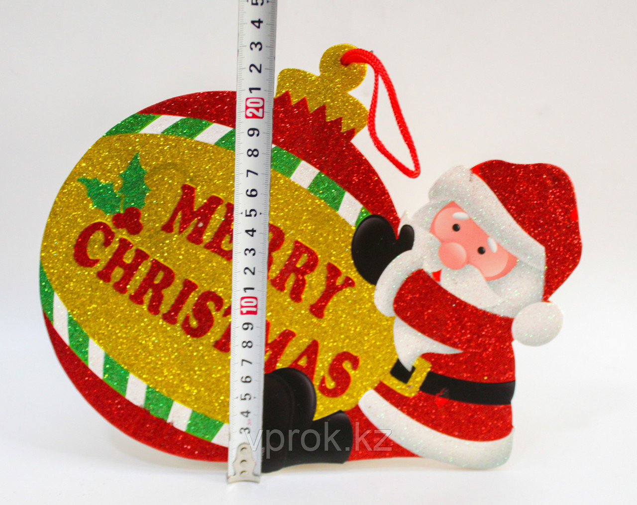 Гирлянда "MERRY CHRISTMAS новогодний шар", картонная, 23 см - фото 3 - id-p56555599