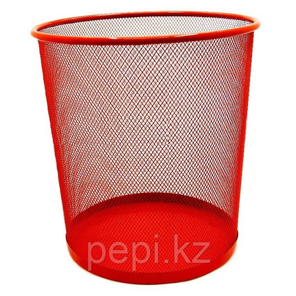 Корзина для бумаг ZiBi, круглая, красная h 27см d 24cм
