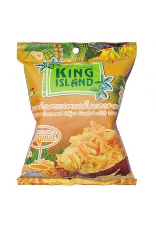 Кокосовые чипсы с карамелью King Island