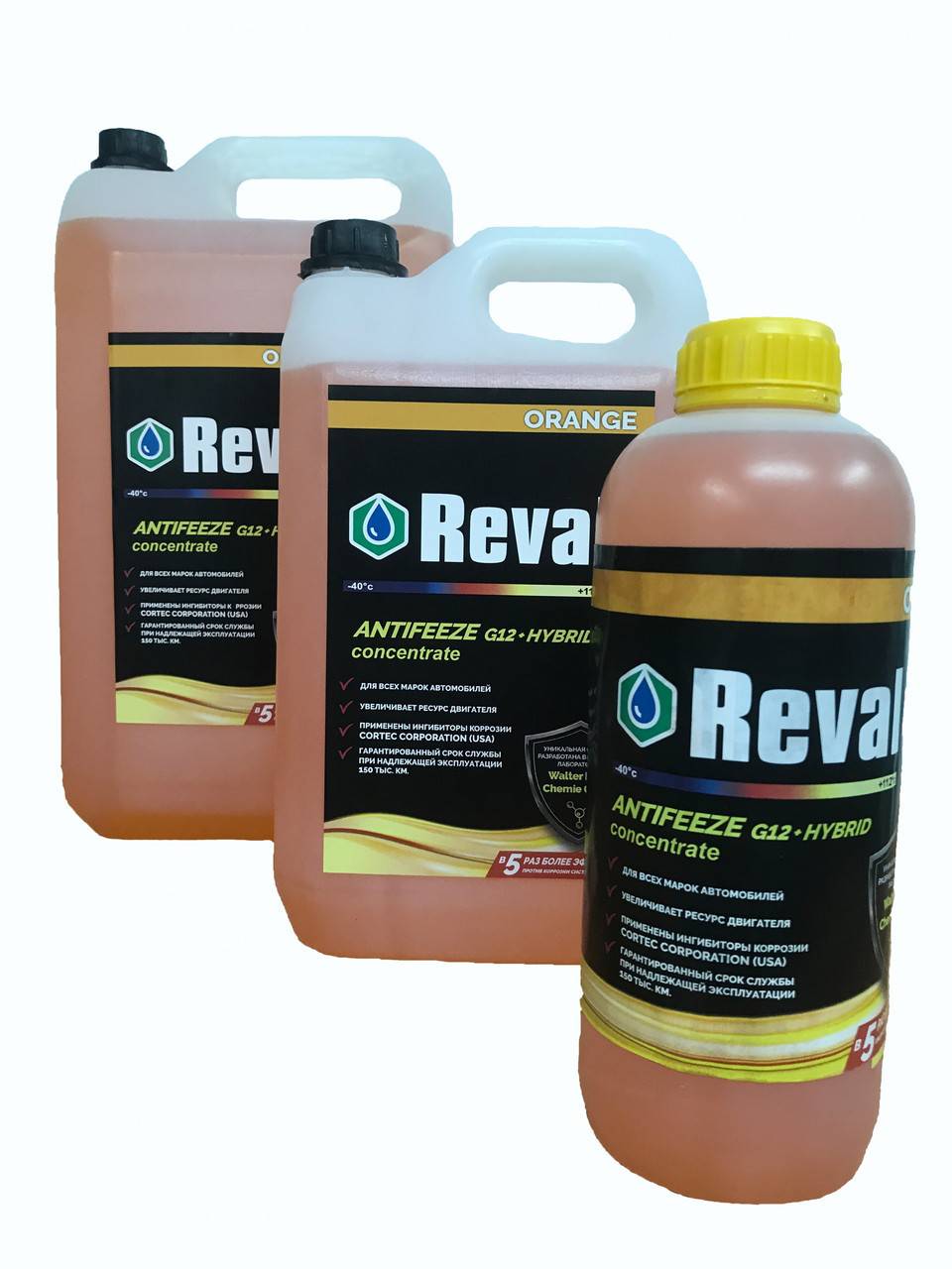 Антифриз Reval G12+ Hybrid Concentrate (оранжевый). Канистра 1 кг. - фото 1 - id-p56573410