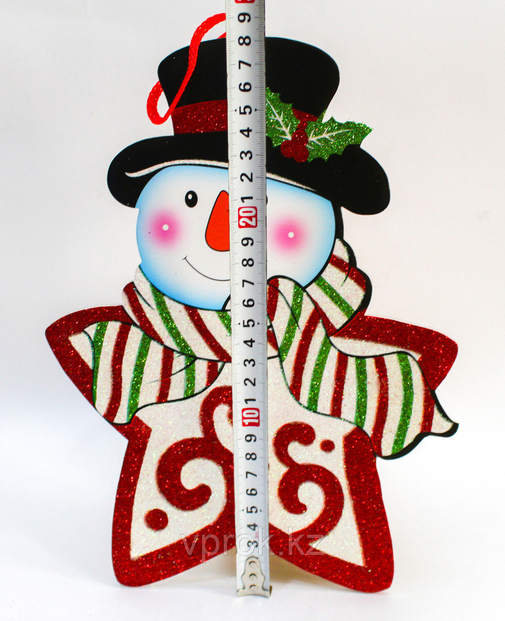 Гирлянда "Звезда-снеговик", картонная, 28 см - фото 2 - id-p56581693