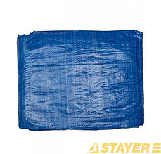 Тент-полотно«STAER» универсальный водонепроницаемый 90г/м.кв 3x5 синий—зеленый