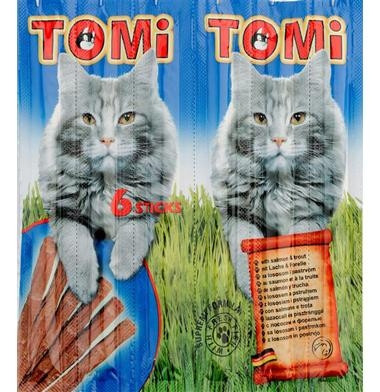 TOMI палочки - для кошек (с лососем и форелью) 6 шт. по 5 гр.