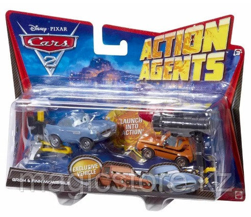 Cars 2 Mattel Action Agents Grem Grimm and Finn McMissile Тачки 2 Грэм Гримм и Финн МакМиссл
