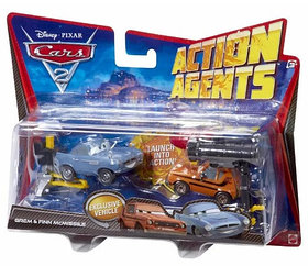 Cars 2 Mattel Action Agents Grem Grimm and Finn McMissile Тачки 2 Грэм Гримм и Финн МакМиссл