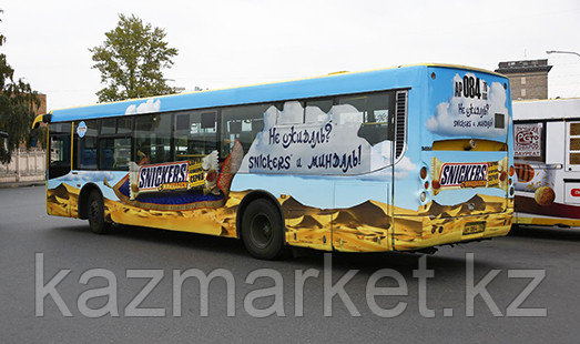Реклама в автобусах в Казахстане