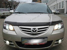 Мухобойка ( дефлектор капота ) Mazda 3 2004-2008 хэтчбек