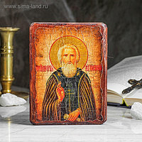 Икона под старину "Сергий Радонежский", 13х17 см