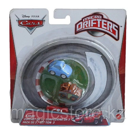 Cars Mattel Micro Drifters 3 Pack Тачки Набор трех машинок Микро Дрифтеры Y1126