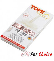 «TOMI» лакомство-соус для кошек 10шт*10гр. молоко + таурин