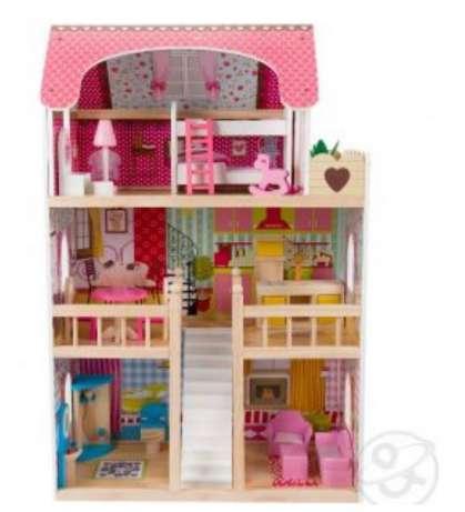 Кукольный дом с мебелью (90 см) Edufun EF4109