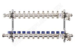 Распределительный коллектор Mixell из нержавеющей стали, 12 контуров