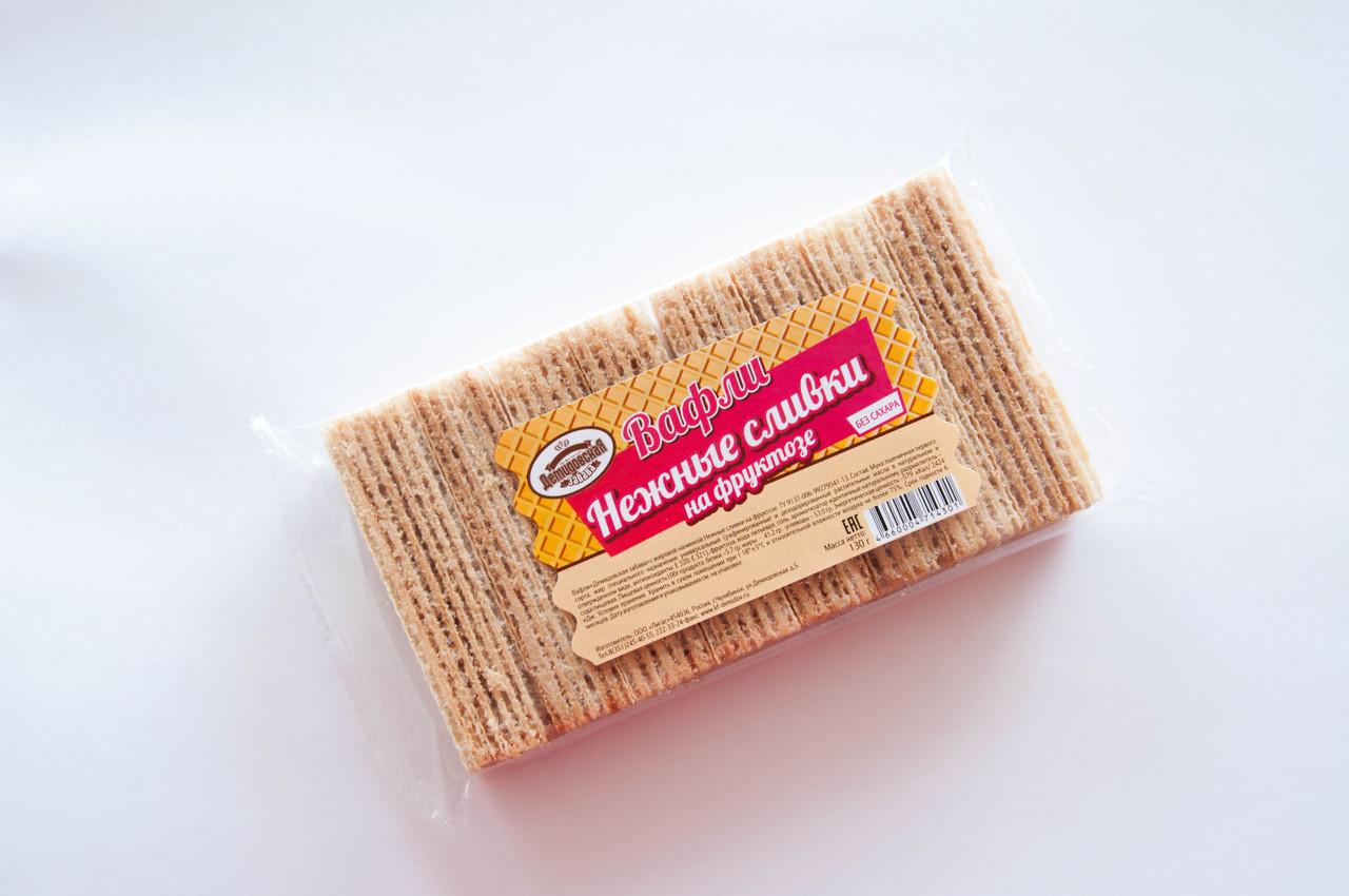 Вафли "Нежные сливки" на фруктозе 110г