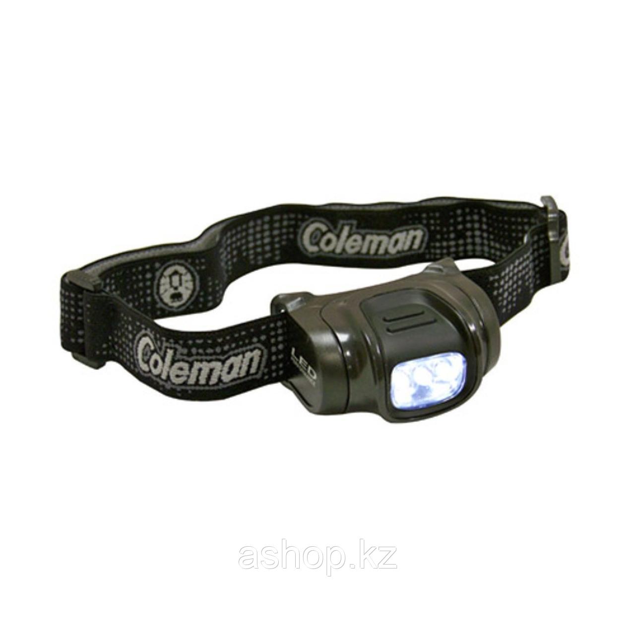 Фонарь электрический налобный Coleman 3AAA, Яркость: 33 лм, Цвет: Чёрный, Упаковка: Розничная, (2000023875)