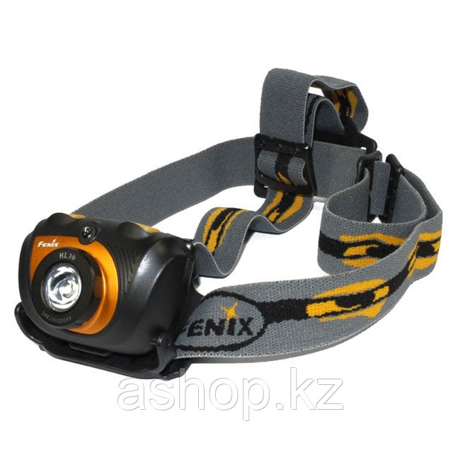 Фонарь электрический налобный Fenix HL30, Дальность луча: 40 м, Яркость: 200 (турбо), 100 (ярко), 45 (средне),