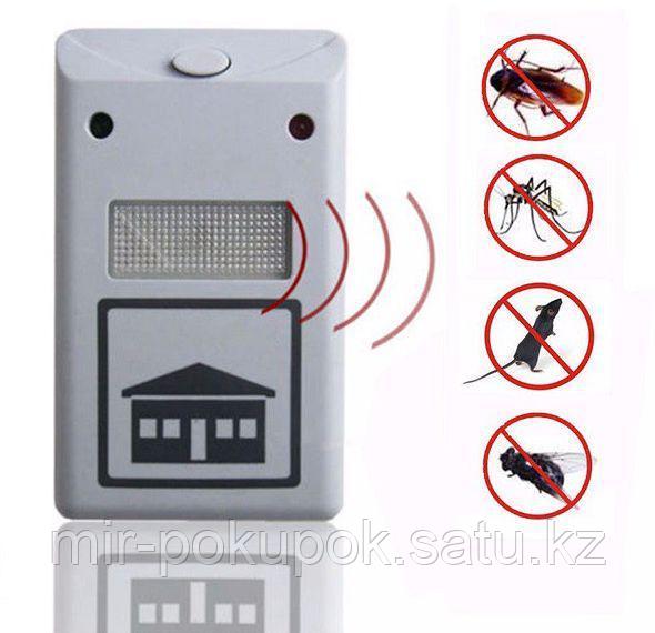 Отпугиватель крыс, мышей, насекомых, комаров, тараканов ультразвуковой Pest Repelling, оригинал, Алматы