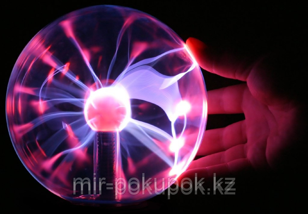 Плазменный шар с молниями (ночник) Plasma Light Magic Flash Ball, 10 см