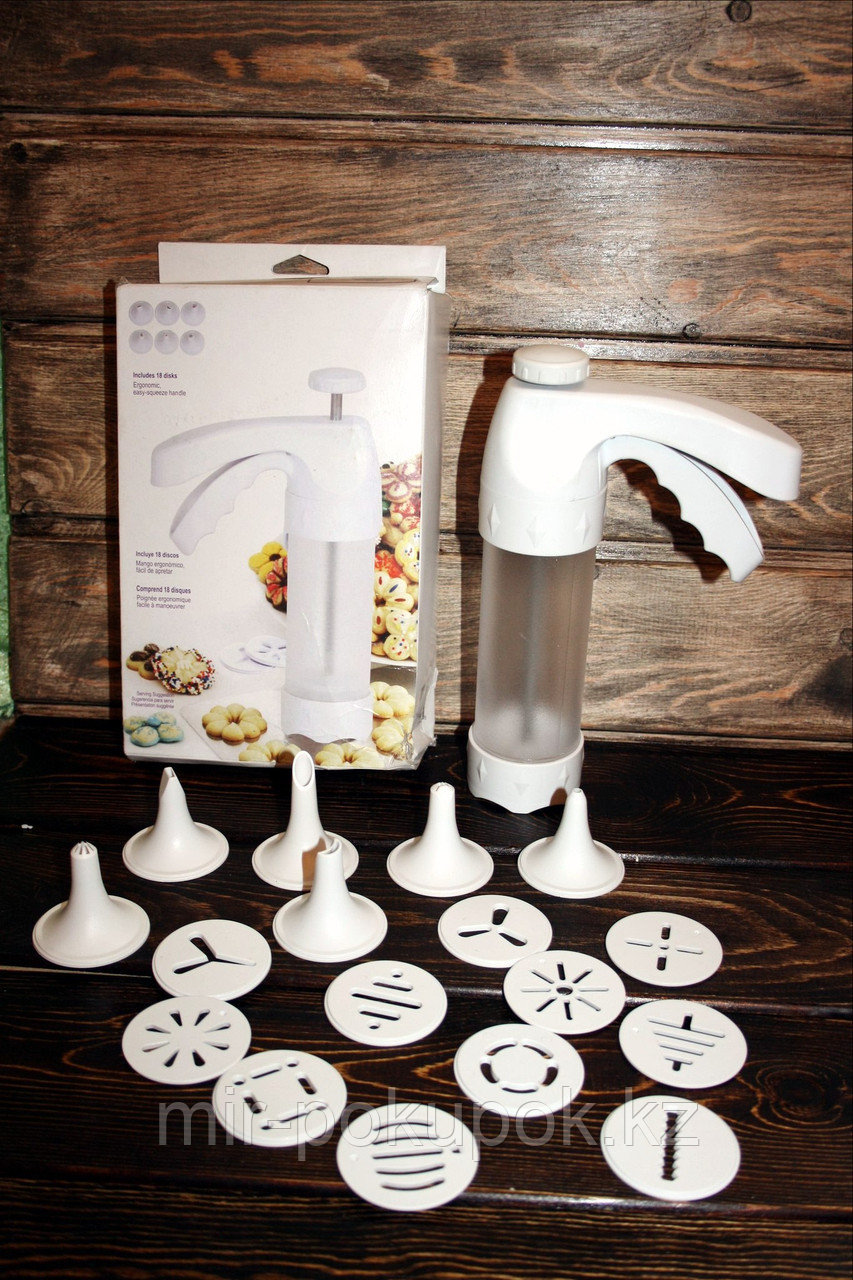 Распродажа! Пресс-шприц для печенья с 18 насадками "Cookie press" (Куки пресс), Алматы