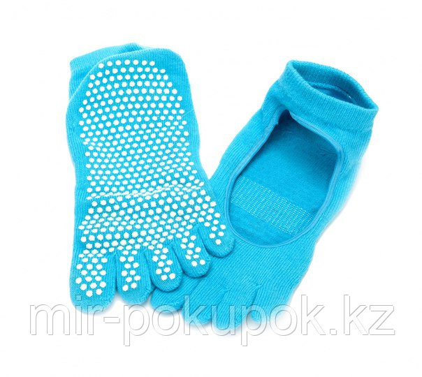 Носки противоскользящие для занятий йогой (ToeSox Women's Grip Full Toe Bella Socks), Алматы