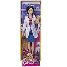 Mattel Barbie DVF58 Барби Кукла из серии "Кем быть?"Ветеринар