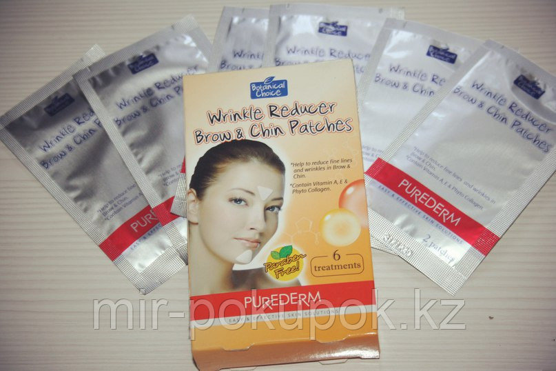 Полоски для уменьшения морщинок на переносице и подбородке №1 Purederm , Алматы