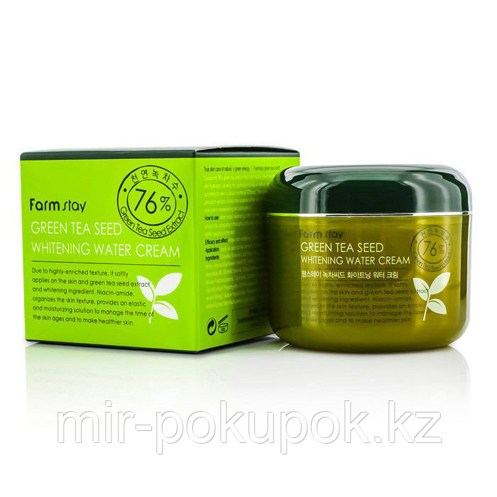 Отбеливающий крем для лица Green Tea Seed, Farm Stay (Корея), Алматы