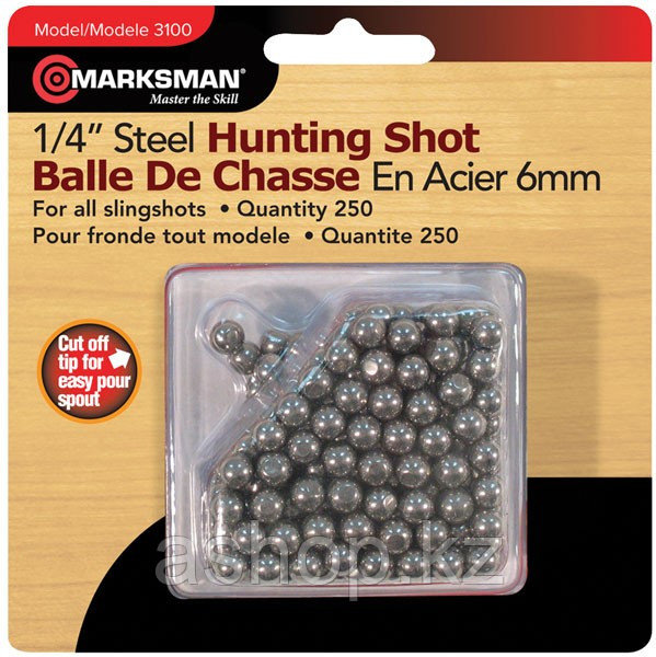 Стальные шарики Marksman 3100, Диаметр: 6,4 мм, 250 шт., Упаковка: Коробка