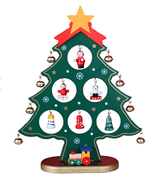 Елка деревянная для декора 21*16 см, Алматы