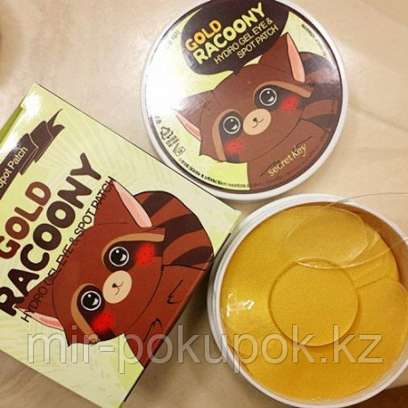 Патчи Gold Racoony Hydrogel Eye & Spot Patch, Алматы