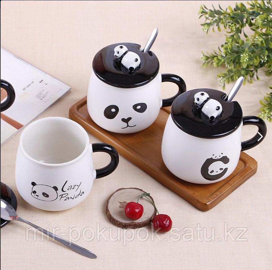 Забавный Cute Panda Керамическая Кемпинг кружка Алматы.