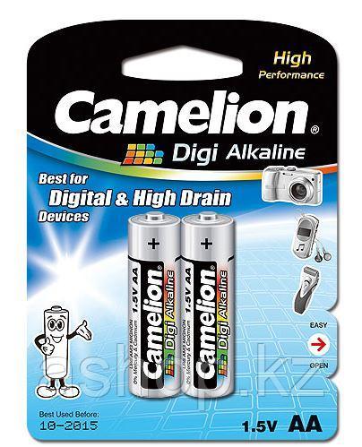 Батарейка Camelion LR6-BP2DG 1,5 В, Упакова: Блистер 2 шт., Аналоги: LR6\15A\AA\А316, Тип батареи: Щелочная (А