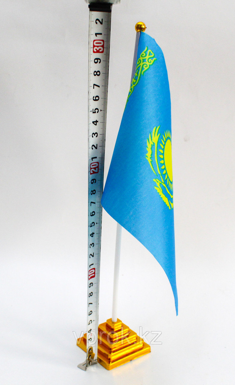 Флаг настольный "Казахстан", 31 см - фото 2 - id-p56684631
