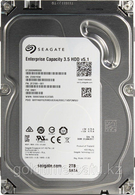 Корпоративный жесткий диск 2Tb Seagate Enterprise Capacity ST2000NM0008