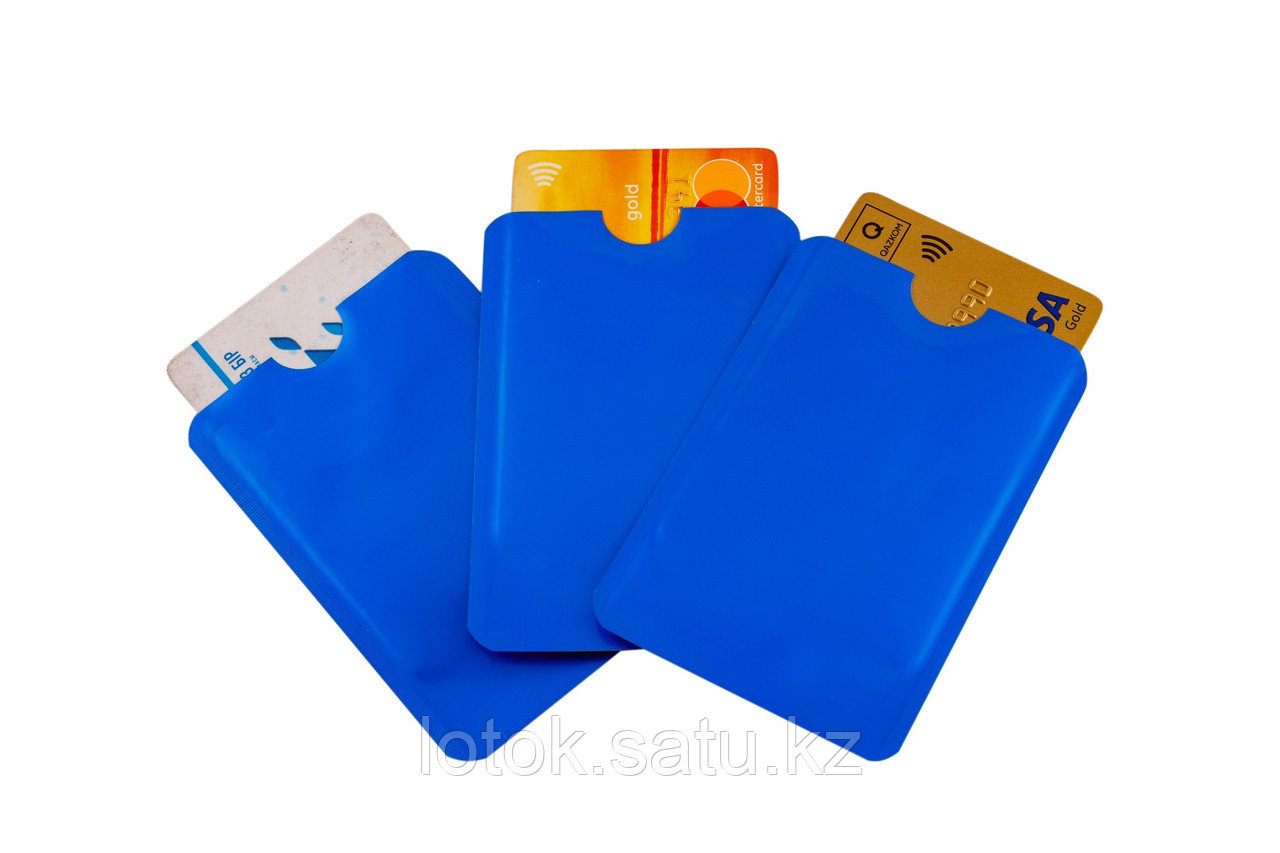 Набор чехлов для банковских карт с RFID-блокировкой (3 шт) - фото 1 - id-p56708876