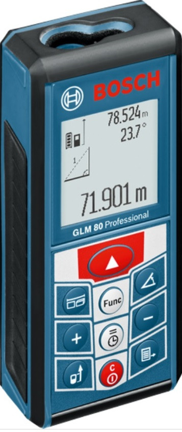 Профессиональный лазерный дальномер-уклономер (80 м) Bosch GLM 80. Внесен в реестр СИ РК.
