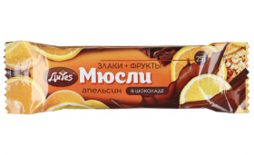 Батончик мюсли ДиYES апельсин в шоколаде