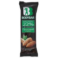 Батончик протеиновый BODYBAR 22% "Ореховый микс" в горьком шоколаде