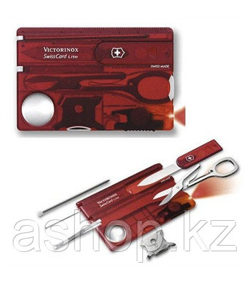 Швейцарская карта маникюрный набор Victorinox SwissCard Lite, Функционал: Универсальная, Кол-во функций: 13 в