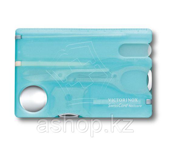 Швейцарская карта дорожный набор Victorinox SwissCard Nailcare, Функционал: Универсальная, Кол-во функций: 13
