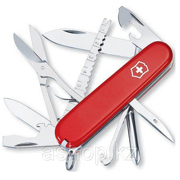 Нож складной армейский Victorinox Fisherman, Функционал: Полевой, Кол-во функций: 17 в 1, Цвет: Красный, (1.47