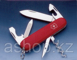 Нож складной карманный Victorinox EcoLine Sportsman, Функционал: Туризм, Кол-во функций: 14 в 1, Цвет: Красный