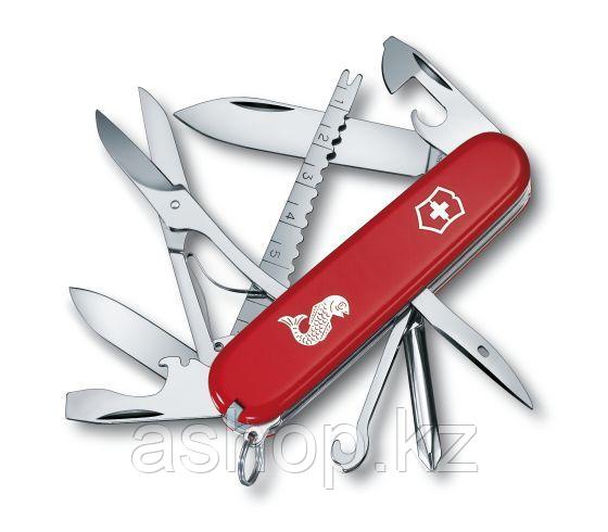 Нож складной армейский Victorinox Fisherman, Функционал: Полевой, Кол-во функций: 17 в 1, Цвет: Красный, (1.47