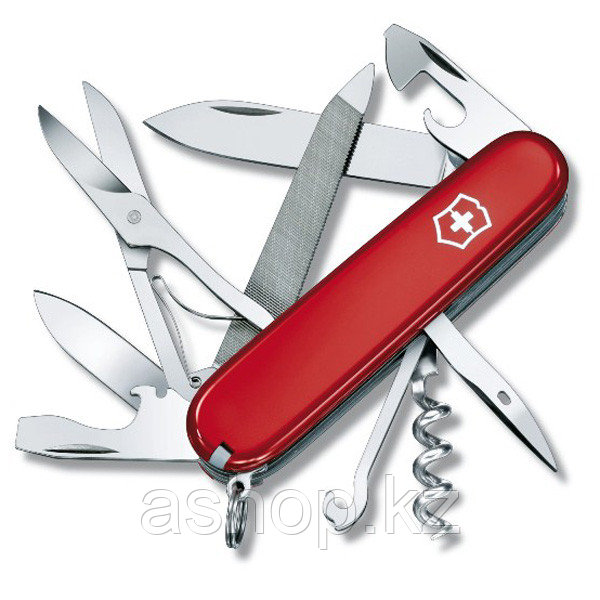 Нож складной офицерский Victorinox Mountaineer, Кол-во функций: 18 в 1, Цвет: Красный, (1.3743)