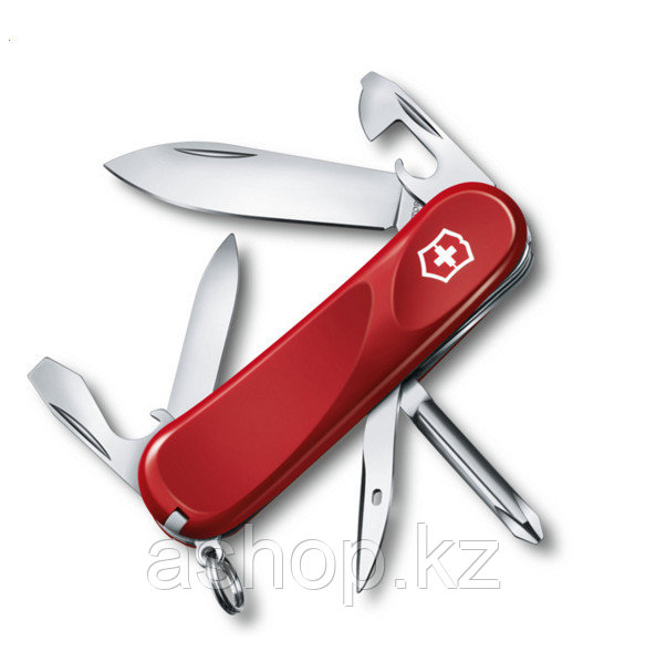 Нож складной карманный Victorinox Evolution 11, Функционал: Туризм, Кол-во функций: 13 в 1, Цвет: Красный, (2.