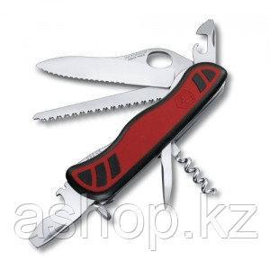 Нож складной солдатский Victorinox Forester, Кол-во функций: 10 в 1, Цвет: Чёрно-красный, (0.8361.MWC )