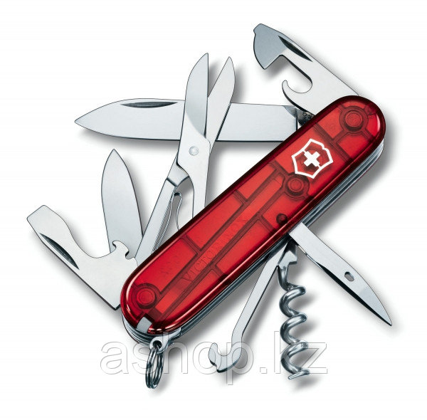Нож складной офицерский Victorinox Climber, Функционал: Альпинистский, Кол-во функций: 14 в 1, Цвет: Красный (